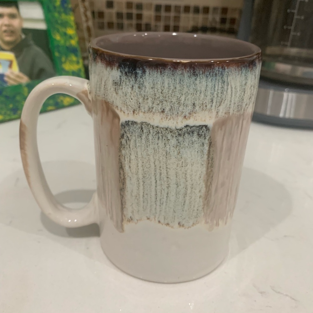 Artisan Ceramic Mug Cup with Abstract Design